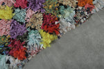 Colorful Diamond Patchwork Boucherouite Rug – 3.6 ft x 7.2 ft