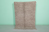 Handmade Moroccan Berber Checkered Rug – 4.5 x 6.5 Feet