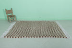 Handmade Moroccan Berber Checkered Rug – 4.5 x 6.5 Feet