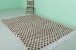 Handmade Moroccan Berber Checkered Rug – 4.5 x 6.5 Feet
