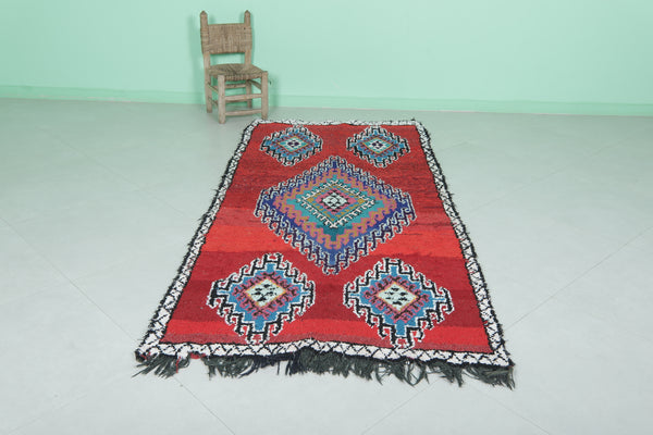 Authentic Moroccan rug | Handmade berber carpet 3.6 FT X 7.8 FT