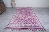 6 x 13.5 Feet Boujaad Moroccan Rug | Vintage Pink & Geometric Patterns