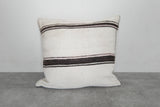 Handwoven Moroccan Kilim Pillow – 16.5 inches x 17.3 inches