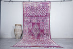 6 x 13.5 Feet Boujaad Moroccan Rug | Vintage Pink & Geometric Patterns