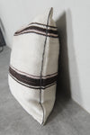 Handwoven Moroccan Kilim Pillow – 16.5 inches x 17.3 inches