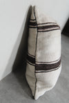 Handwoven Moroccan Kilim Pillow – 16.5 inches x 17.3 inches