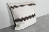Handwoven Moroccan Kilim Pillow – 16.5 inches x 17.3 inches