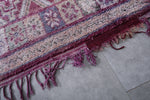 6 x 13.5 Feet Boujaad Moroccan Rug | Vintage Pink & Geometric Patterns