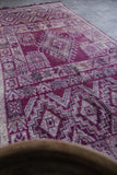 6 x 13.5 Feet Boujaad Moroccan Rug | Vintage Pink & Geometric Patterns