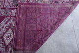 6 x 13.5 Feet Boujaad Moroccan Rug | Vintage Pink & Geometric Patterns