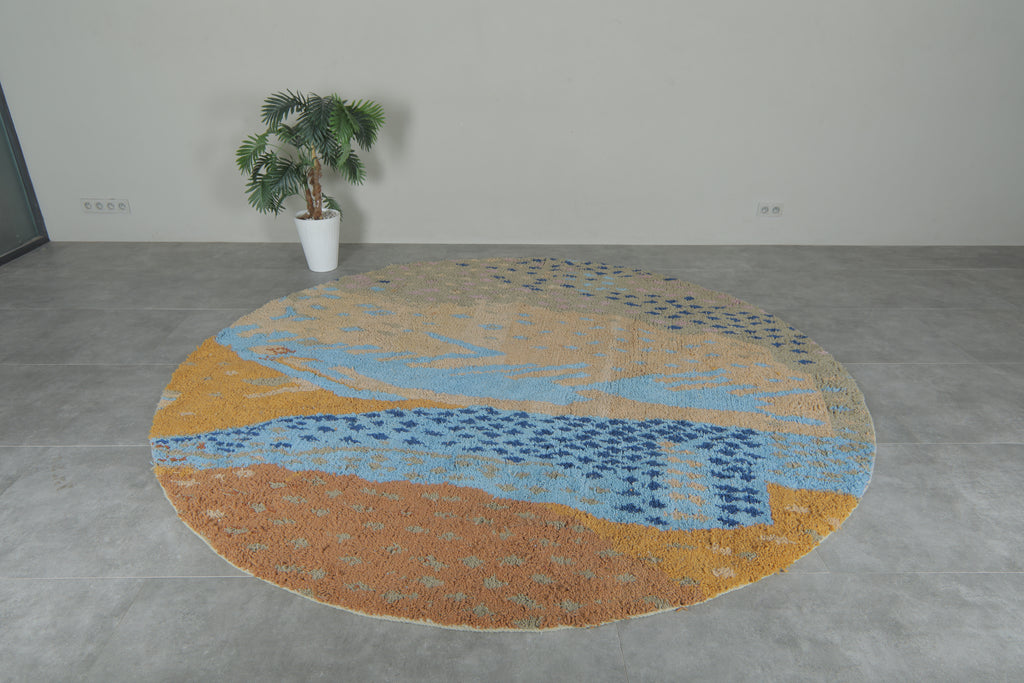 Handmade Round Rug 9 FT