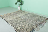 Vintage Moroccan Rug - 5.5 x 7.3 Feet | Intricate Handwoven Geometric Design