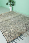 Vintage Moroccan Rug - 5.5 x 7.3 Feet | Intricate Handwoven Geometric Design