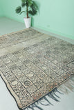 Vintage Moroccan Rug - 5.5 x 7.3 Feet | Intricate Handwoven Geometric Design