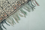 Vintage Moroccan Rug - 5.5 x 7.3 Feet | Intricate Handwoven Geometric Design