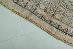 Vintage Moroccan Rug - 5.5 x 7.3 Feet | Intricate Handwoven Geometric Design