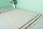 Amazing Flat-Woven Berber Moroccan Rug 5.9 FT X 9.2 FT