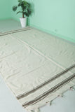 Amazing Flat-Woven Berber Moroccan Rug 5.9 FT X 9.2 FT