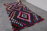 Handwoven Moroccan Rug 2.6 x 5.9 ft | Bold Geometric Design