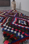 Handwoven Moroccan Rug 2.6 x 5.9 ft | Bold Geometric Design