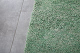 7 x 7 ft Moroccan Wool Rug - Light Green Handwoven Design