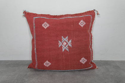 Handwoven Moroccan Kilim Pillow – 17.7 inches x 18.8 inches