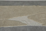 Custom Handmade Moroccan Runner Rug - Beige & White Wool Rug