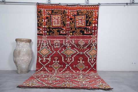 Moroccan vintage rug 5.7 X 10.5 Feet