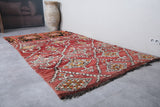 Moroccan vintage rug 5.7 X 10.5 Feet