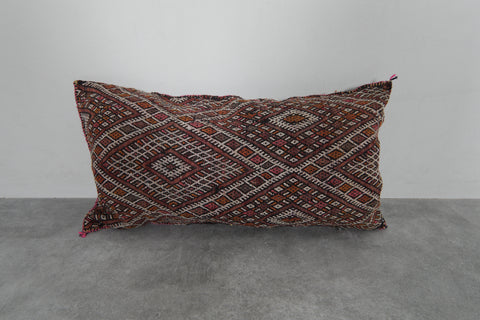 Handwoven Moroccan Kilim Pillow – 16.1 inches x 28.3 inches