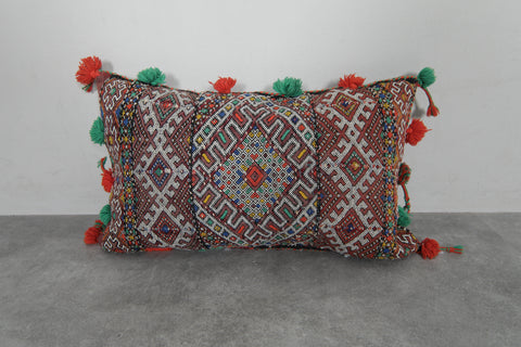 Handwoven Moroccan Kilim Pillow Cover – 15.7 inches x 25.5 inches