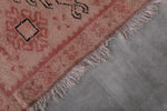 Vintage moroccan rug 4.1 FT X 8.2 FT
