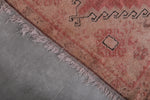 Vintage moroccan rug 4.1 FT X 8.2 FT