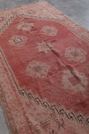 Vintage moroccan rug 4.1 FT X 8.2 FT