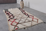 Handwoven Moroccan Rug 2.8 x 5.5 ft | Geometric Elegance