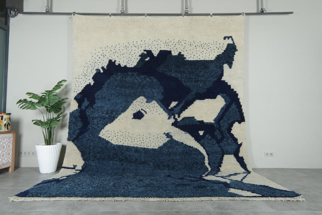 Handwoven Moroccan Rug  9.8 Feet X 12.4 Feet