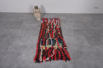 Handwoven Moroccan Rug 1.8 x 5 FT | Vibrant Fringe Design | Wool Accent