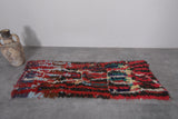 Handwoven Moroccan Rug 1.8 x 5 FT | Vibrant Fringe Design | Wool Accent