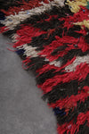 Handwoven Moroccan Rug 1.8 x 5 FT | Vibrant Fringe Design | Wool Accent