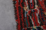 Handwoven Moroccan Rug 1.8 x 5 FT | Vibrant Fringe Design | Wool Accent