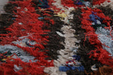 Handwoven Moroccan Rug 1.8 x 5 FT | Vibrant Fringe Design | Wool Accent