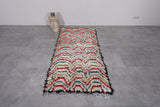 Handwoven Moroccan Rug 2.8 x 5.7 ft | Chevron Multicolor Pattern