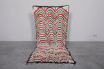 Handwoven Moroccan Rug 2.8 x 5.7 ft | Chevron Multicolor Pattern