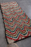 Handwoven Moroccan Rug 2.8 x 5.7 ft | Chevron Multicolor Pattern