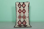 Vintage Moroccan Runner Rug – 2.3 x 5.5 FT | Handwoven Diamond Pattern