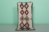 Vintage Moroccan Runner Rug – 2.3 x 5.5 FT | Handwoven Diamond Pattern