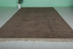 Large Moroccan Rug – 9 x 13.3 FT – Deep Brown High-Pile Rug