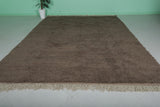 Large Moroccan Rug – 9 x 13.3 FT – Deep Brown High-Pile Rug