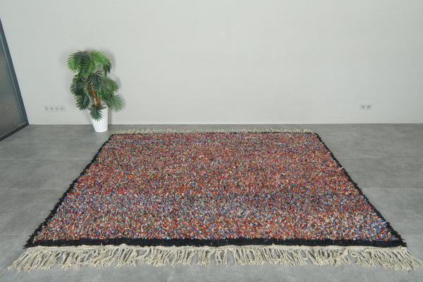 Handmade multicolor Moroccan carpet - 8.3 FT X 6.7 FT