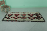 Vintage Moroccan Runner Rug – 2.3 x 5.5 FT | Handwoven Diamond Pattern